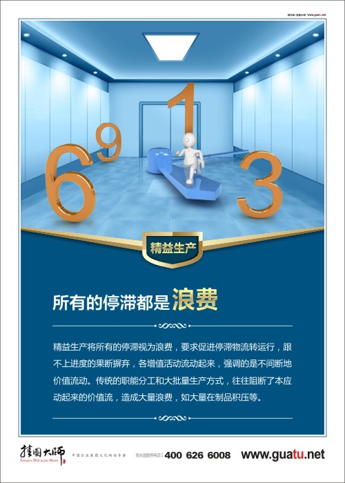 所有的停滯都是浪費(fèi) 車間宣傳標(biāo)語(yǔ) 