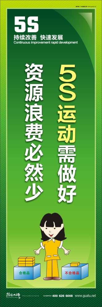 5S運動需做好，資源浪費必然少
