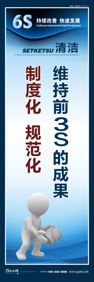6s口號 維持前3S的成果 制度化、規(guī)范化