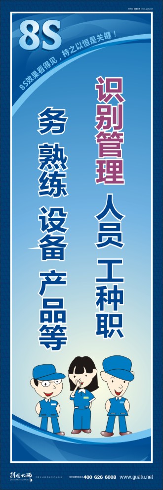8s管理圖片 識別管理：人員、工種、職務(wù)、熟練、設(shè)備、產(chǎn)品等