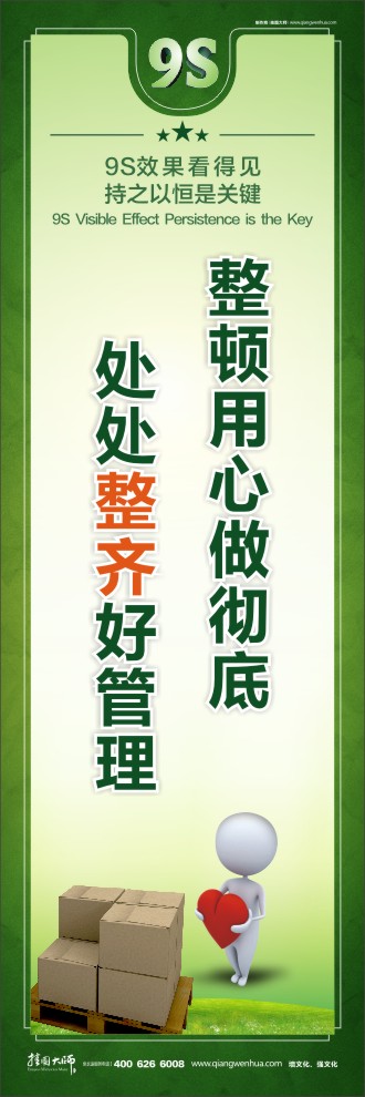 9S整頓用心做徹底處處整齊好管理