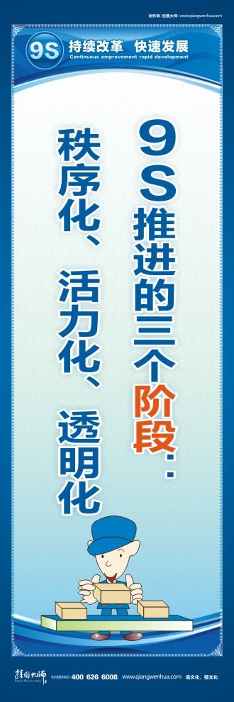 9S推進的三個階段：秩序化、活力化、透明化