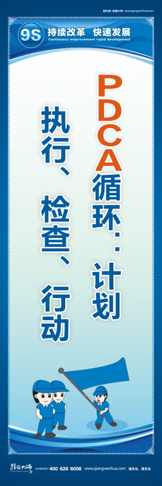 9S宣傳標語 PDCA循環(huán)：計劃、執(zhí)行、檢查、行動