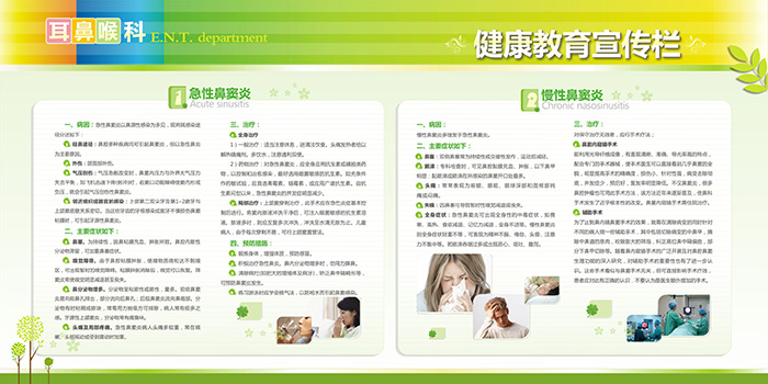 耳鼻喉科健康教育宣傳欄