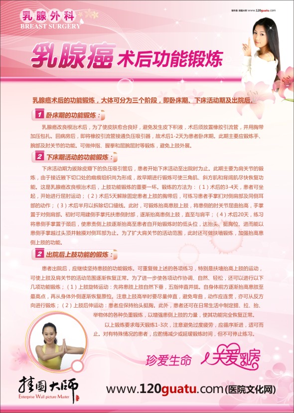 乳腺外科-乳腺癌術(shù)后功能鍛煉