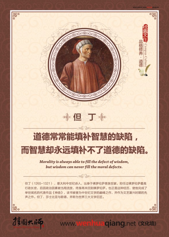 道德名言名句   道德常常能填補(bǔ)智慧的缺陷，而智慧永遠(yuǎn)卻也填補(bǔ)不了道德的缺陷。